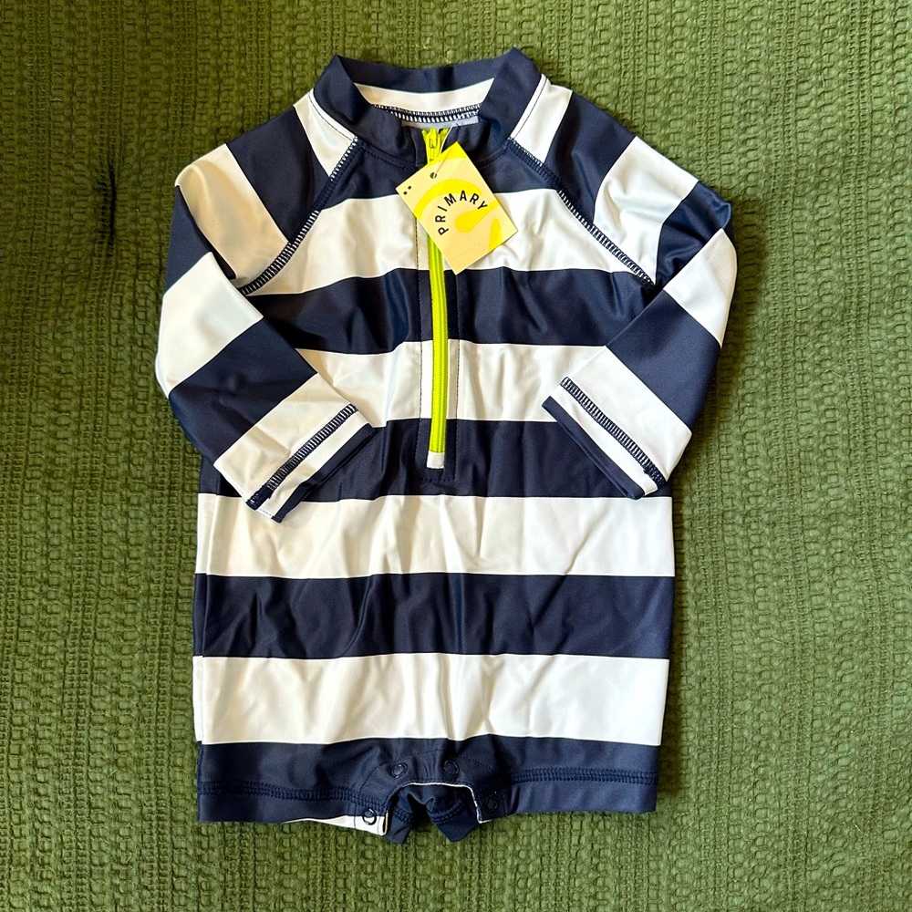 NWT Primary Baby Bathing Suit, 3-6m
